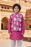 Cotton Kurta Pyjama Jacket Set