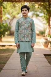 Coral Elegance Kurta Set