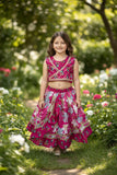 Pink Cotton Lehenga Choli Set